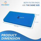 4 Sets Replacement Pond Filter Pads for Outdoor Ponds - Coarse and Fine Pond Filter Media for Pond 871980305528 Compatible with 52231 and 52229 Filter Box, Sponge Filters Replacement for Fish Ponds