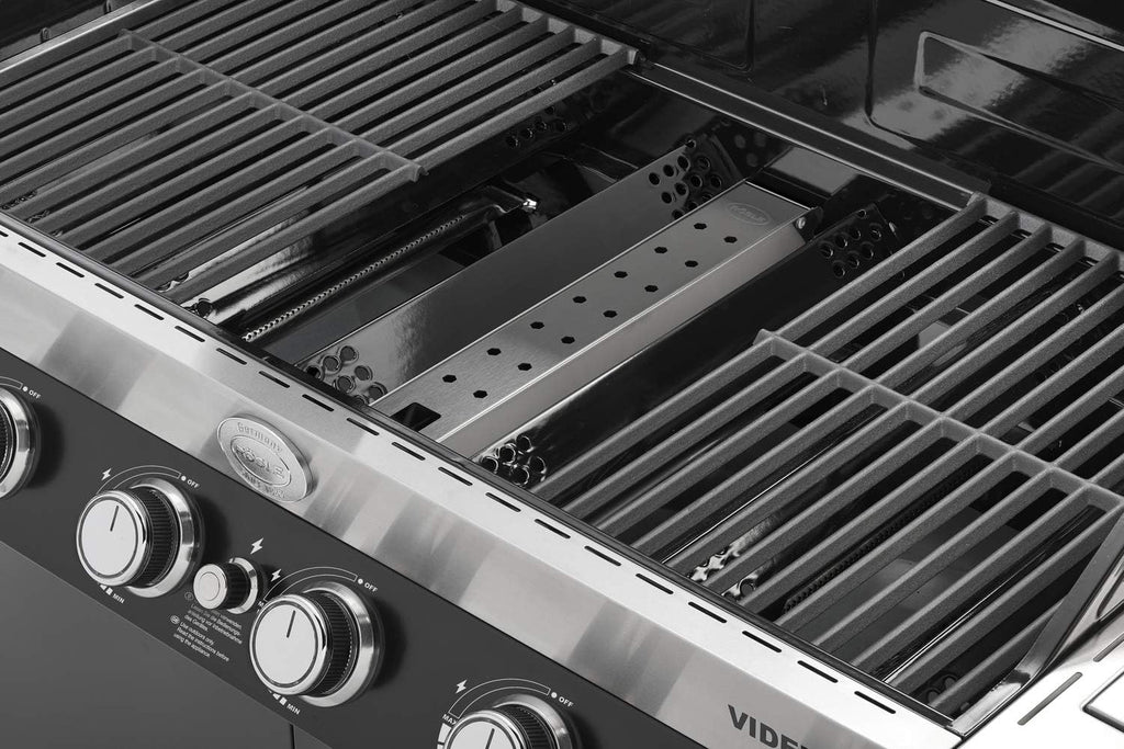 Rösle Smoker Box VIDERO, Stainless Steel, BBQ Smoker Box for Gas Grills, 40.8 x 6 x 3.7 cm, 18/10 Stainless Steel, Hinged Lid Design