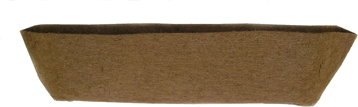 44 Inch Long Single Molded Coco Fiber Replacement Liner for Window Hayrack Planters - Single