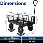 bilt hard 10" flat free tires heavy duty showing dimensions