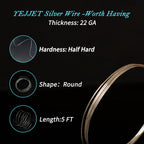925 sterling silver wire for jewelry making wire, side view