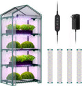 indoor greenhouse with grow lights, 4 tier 27", main product view