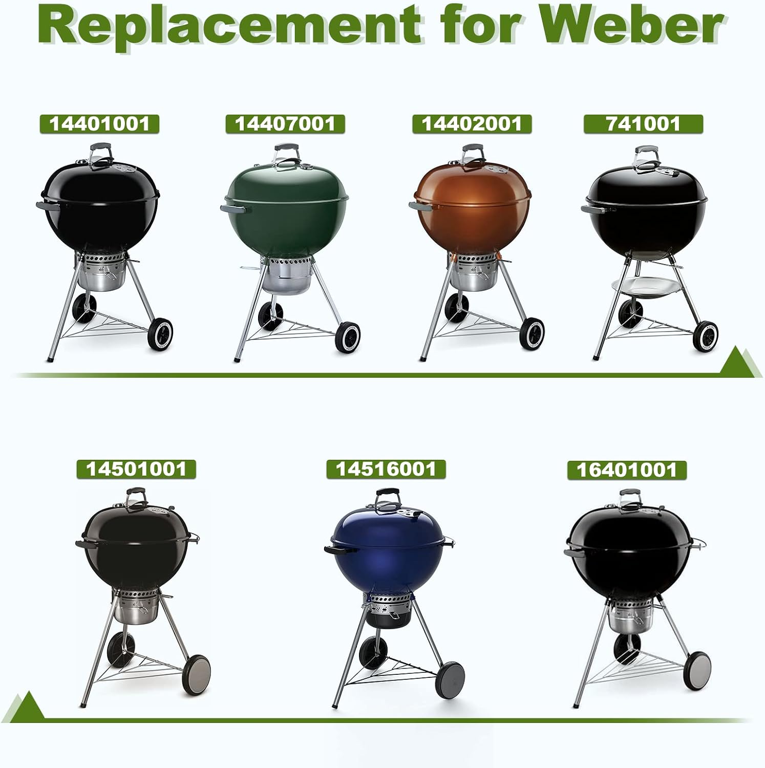 SHINESTAR Upgraded Steel Weber Kettle Rotisserie Ring Kit Barbecue Tool Kit | For Weber 22 Inch Charcoal Kettle and Other Similar Grills, Turns Your Kettle Into A Chicken Roaster