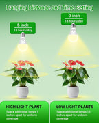 A19 11W LED Grow Bulbs E26 Base Full Spectrum Plant Light Bulb for Indoor | 3 Pack 100W Equivalent Plant Lights for Indoor Growing, Flowers, Greenhouse, Seed Starting