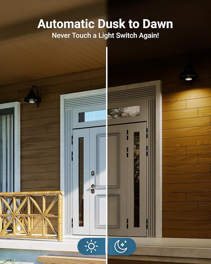 Sunco 6 Pack LED PAR30 Dusk to Dawn Light Bulb for Outside Porch, Patio, Backyard, 11W=75W, 850 LM, 5000K Daylight , Non-Dimmable, Photocell Sensor, UL