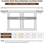 1” Diameter Silver Curtain Rod Itself is 30-60 inch 1 Pack, Fit 30 to 54 Windows with Heavy Duty Adjustable Telescopic Rod，Splicing Metal Extra Long Curtain Rod for Windows Sliding Glass Door
