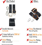 Tree Swing Hanging Straps Kit, Heavy Duty Holds 2200LBS 5FT Extra Long, with Safer Lock Snap Carabiners & Carry Pouch Bag
