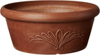 Arcadia Garden Products PSW TA25TC Plastic/Stone/Wood Composite Bulb Pan – No Drainage Hole (Drillable), Planter Bowl for Succulents, Bonsai, Fairy Gardens, Herbs,10-Inch, Terra Cotta Color