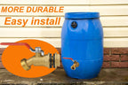 WHK Rain Barrel Spigot Kit-Water Bucket Spigot Faucets-Water Spout Spigot | for 5/50/55 Gallon Bucket, Rain Barrel Water Container WaterTank,1/4 Turn with Long Handle(Brass)
