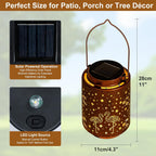 Flamingo Solar Lanterns, Mothers Day Gifts for Mom Grandma Women, Flamingo Gifts for Women, Outdoor Waterproof Hanging Garden Decor Light for Patio Yard Pool