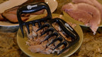 Meat Claws for Shredding Pulled Pork, Chicken, Turkey, and Beef- Handling & Carving Food - Barbecue Grill Accessories for Smoker, or Slow Cooker - Gun Metal Grip