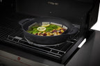 Weber Crafted® Wok & Steamer, 6 Qt, for Gourmet Grilling | Porcelain‑Enameled Cast‑Iron Wok with Steamer Basket for Weber Crafted® Grills (Frame Kit Required) - Grill Accessory
