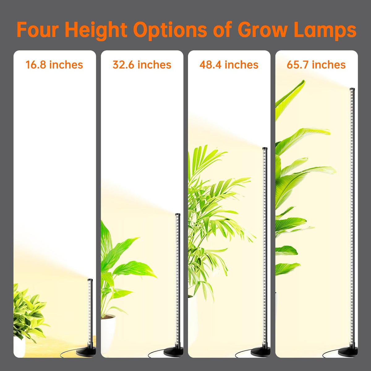 bstrip t10 vertical grow light, full spectrum plant, package contents