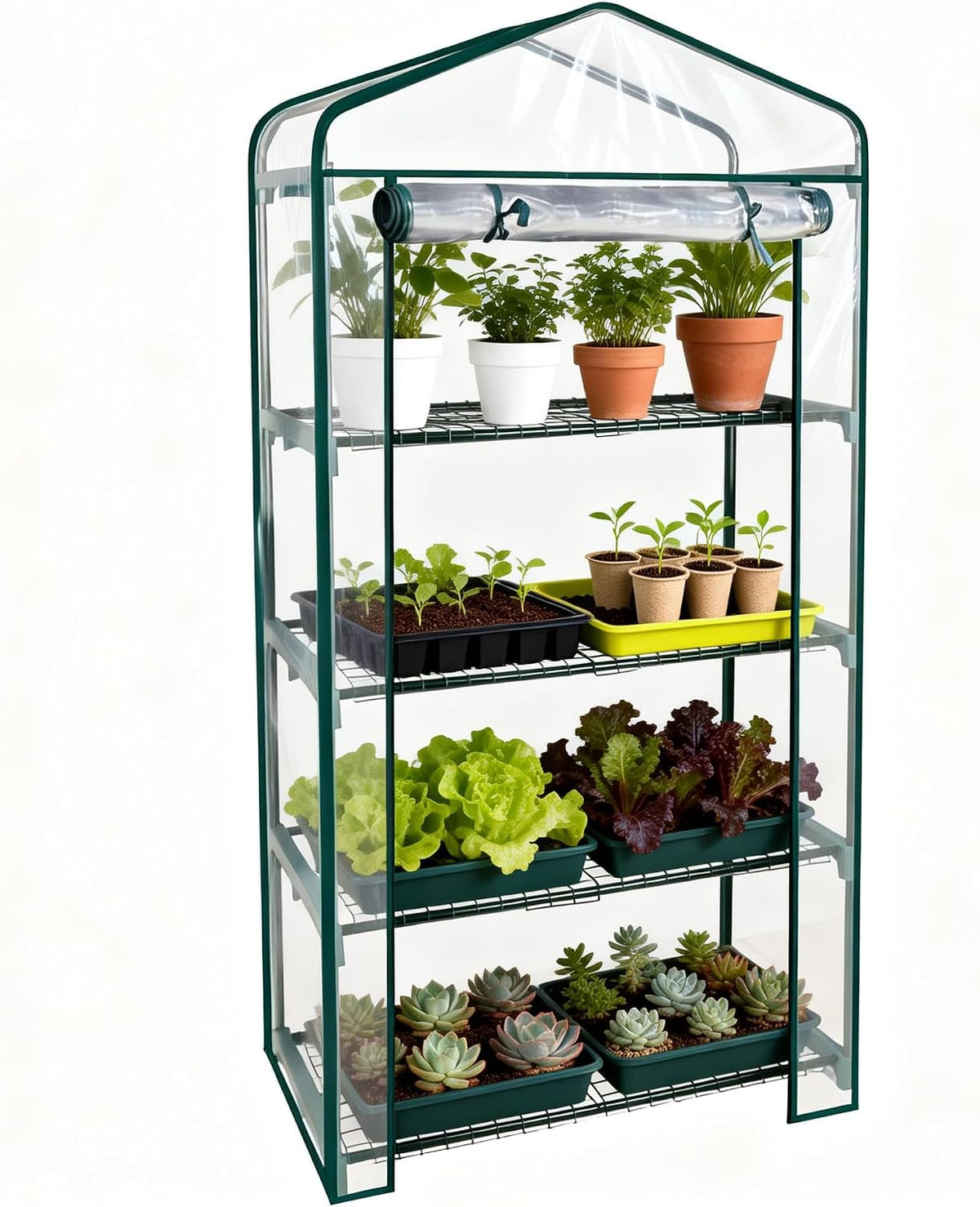 worth garden 50% extra wide mini greenhouse 4, main product view