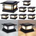 dynaming 4x4 solar post cap lights outdoor with, main product view