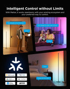 govee rgbic floor lamp basic, 1000lm led corner, close-up detail