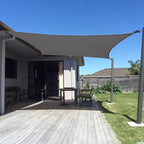 SUNNY GUARD Sun Shade Sail 10' x 20' Rectangle Dark Grey UV Block Sunshade for Backyard Yard Deck Patio Garden Outdoor Activities and Facility(We Make Custom Size)