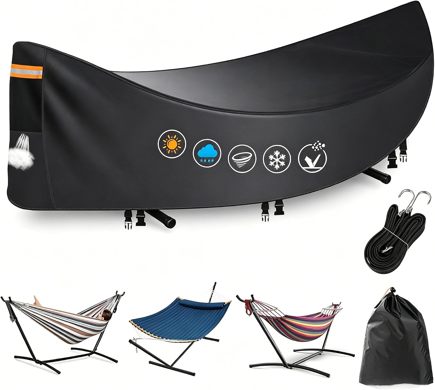 Hammock Cover for Pawleys Island Patio Hammock PT-H6 2023-2026 | Outdoor Patio Heavy Duty Full Coverage Protector