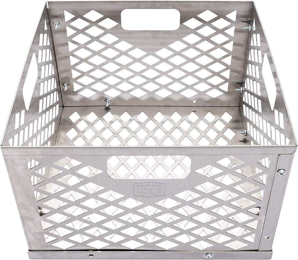Oklahoma Joe's 5279338P04 Stainless Steel Offset Smoker Charcoal Firebox Basket, Silver