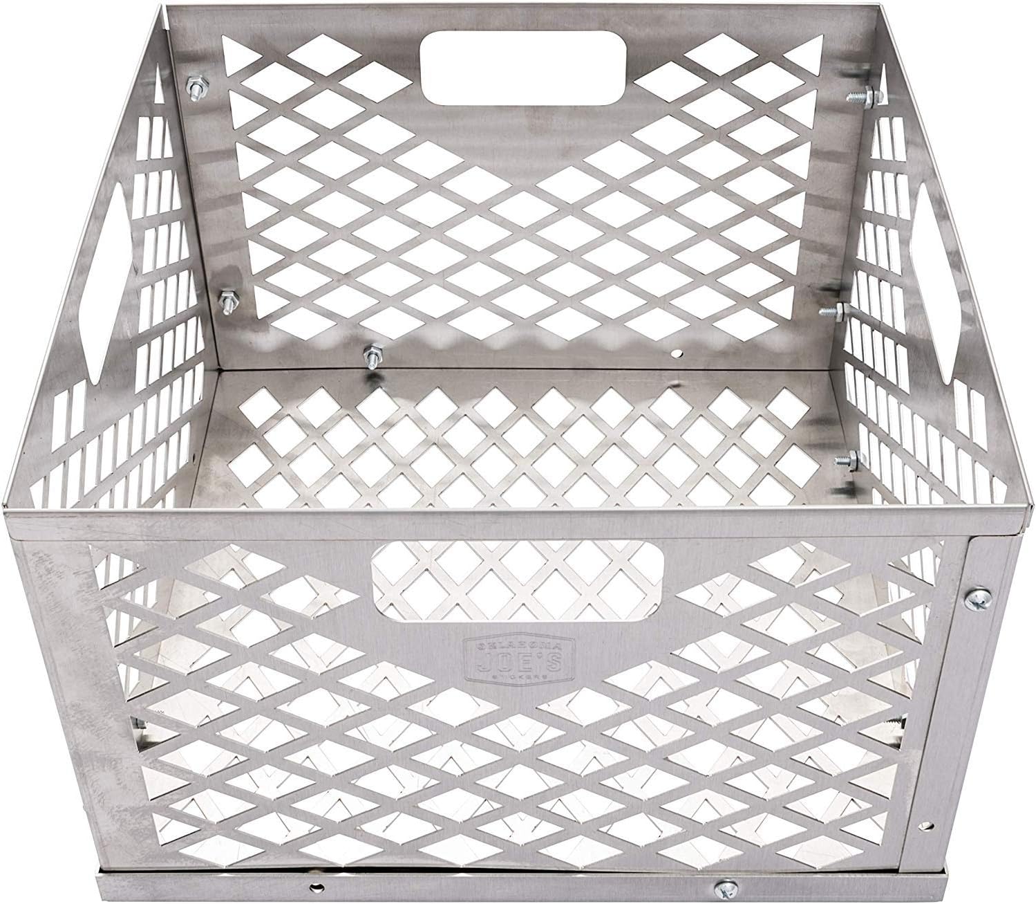 Oklahoma Joe's 5279338P04 Stainless Steel Offset Smoker Charcoal Firebox Basket, Silver