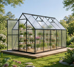 hooyeah greenhouse kits for outdoors, 6x10 ft walk-in, main product view