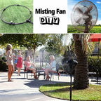 landgarden outdoor misting cooling system, 100ft mister line+26, close-up detail