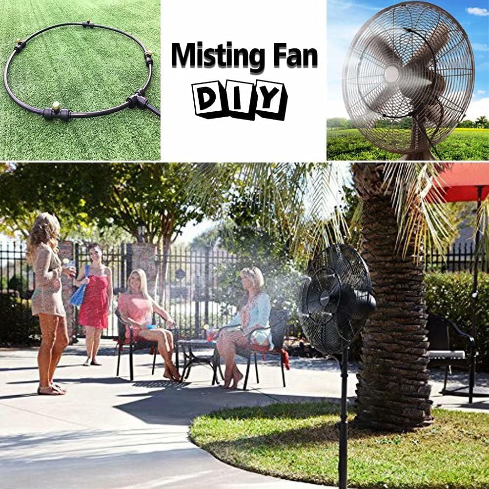 landgarden outdoor misting cooling system, 100ft mister line+26, close-up detail