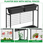 raised garden beds with legs vertical herb garden, front angle view
