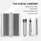 BP1000 Dimmable LED Light, Full Spectrum Plant Lamp for Indoor Seed Starting, Seedlings, Vegetables & Household Plants | BESTVA 100W LED Plants Light for Indoor Plants Growing, Hanging Plants Lamps Fits for Grow Tent, Greenhouse Vegetables