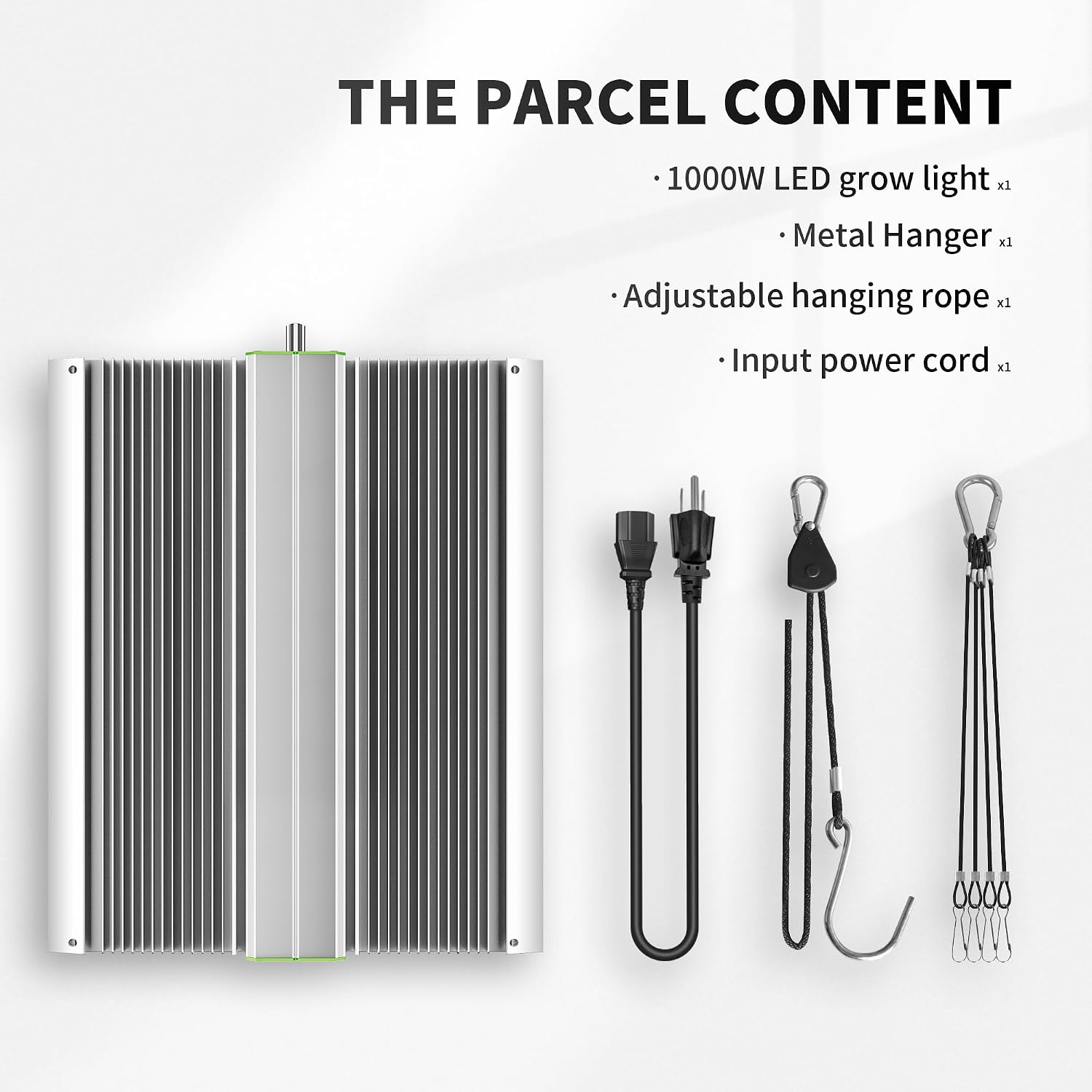 BP1000 Dimmable LED Light, Full Spectrum Plant Lamp for Indoor Seed Starting, Seedlings, Vegetables & Household Plants | BESTVA 100W LED Plants Light for Indoor Plants Growing, Hanging Plants Lamps Fits for Grow Tent, Greenhouse Vegetables