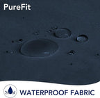 PureFit Outdoor Curtains for Patio Waterproof Weatherproof, UV Resistant Outside Curtains for Gazebo, Front Porch, Pergola, Sun Blocking Privacy Curtain, 52W x 84L inch, 1 Panel, Navy Blue