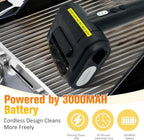 Electric Grill Brush Bristle for Outdoor, Grill Cleaning Brush Rechargeable BBQ Cleaner Brush Head,Safe Grill Brush with Scraper for Cast Iron Stainless-Steel Grates,Black