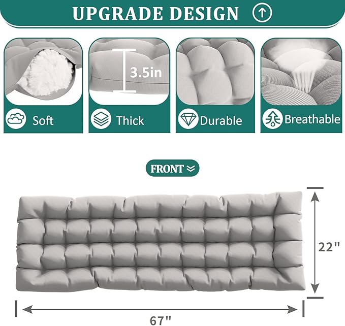 UDPATIO Oversized Zero Gravity Chair 33In XXL Patio Reclining Chair with Cushion, Outdoor Folding Recliner with Pillows, Cup Holder, Foot Rest & Padded Headrest, Support 500LB (2, Light Grey-XL)