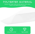 Ouligay 10pcs 11.8 X 7.8inch Flower Pot Hole Mesh Pad, Plastic Mesh Sheet, Keep Soil from Flowing Away,Bonsai DIY Drainage Netting Pot Bottom Grid Mat, White