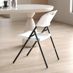 Nazhura 350 Weight Limit Heavy Duty Plastic Folding Chair with Reinfoced Steel Frame for Indoor and Outdoor, Wedding, Party, Restaurant, Meeting Room, Patio and Garden (White, 10 Pack)