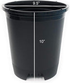 3 Gallon 10-Pack Nursery Pot Black Plastic Planters for Outdoor Indoor Plants Gardening Flower Pots Plant Pots with Drainage Holes