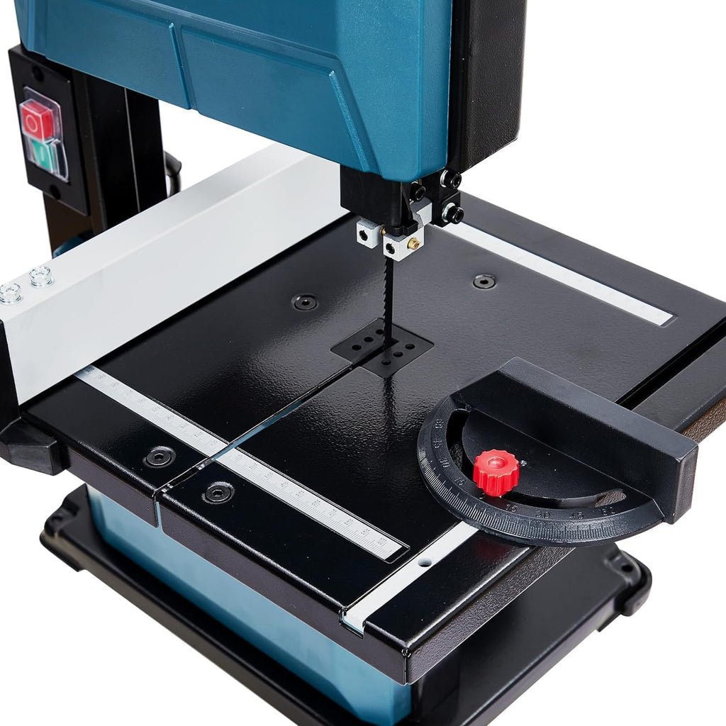 pioneerworks 8-inch bandsaw, 3-amp band saw, 1800fpm benchtop on a desk or shelf