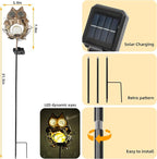 Solar Lights Outdoor Decor, Solar Cat Yard Decorations Outdoor, Garden Decorative, IP65 Waterproof, Gifts for Women Mom, for Yard Patio Lawn Pathway Landscape