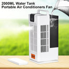 westtree 14inch portable air conditioners misting fan,120°oscillating mini, side view