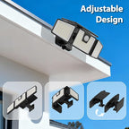 INCX Solar Motion Sensor Lights Outdoor, 3 Heads Security Lights Solar Powered, 156 LED Flood Light Motion Detected Spotlight for Patio Yard Garage Entryways, IP65 Waterproof 4 Pack