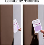 NICETOWN Fade Resistant Outdoor Curtains 2 Panels, Patio Waterproof Drapery Color Fastness Grade 4 Certification, UV Protection Blackout Shades for Porch, Deck, Pergolas, Tan, W52 x L108