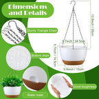 remerry 6 pcs 10 inch hanging planter hanging shown in use