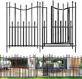 10 panels no dig decorative garden fence with, main product view