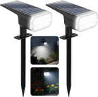 Solar Lights Outdoor Waterproof, 3 Lighting Modes Solar Spot Lights Outdoor | LED Solar Spotlights, Ultra Bright Dusk-to-Dawn Uplights for Garden, Landscape, Yard, Pathway, IP65, Auto On/Off