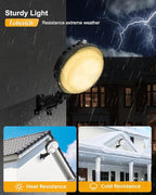 LED Barn Light 2Packs, 150W 20000LM Yard Area Lights Dusk to Dawn Outdoor Lighting with Photocell 3000K Warm White Adjustable Angle IP66 Waterproof Street Lights for Security/Farmhouse/Garage