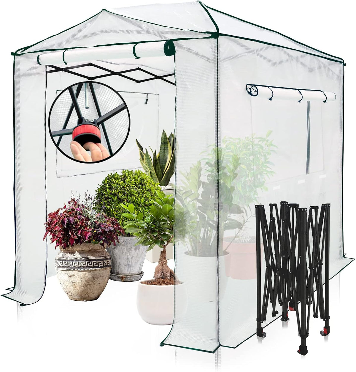 eagle peak 8x6 easy setup pop up greenhouse, main product view