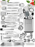 home hero 54-piece stainless steel kitchen utensils set, main product view