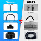 Thiswing 200FT 360° Adjustable Irrigation System for Garden | 1/4" Tubing, Automatic Watering Misting System with 36 Nozzles, Sprinkler for Garden, Yard, Lawn and Outdoor Plants