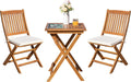 greesum 3 piece patio folding furniture bistro set, main product view