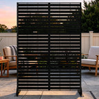 72" h×47" w metal privacy screen, outdoor indoor, main product view